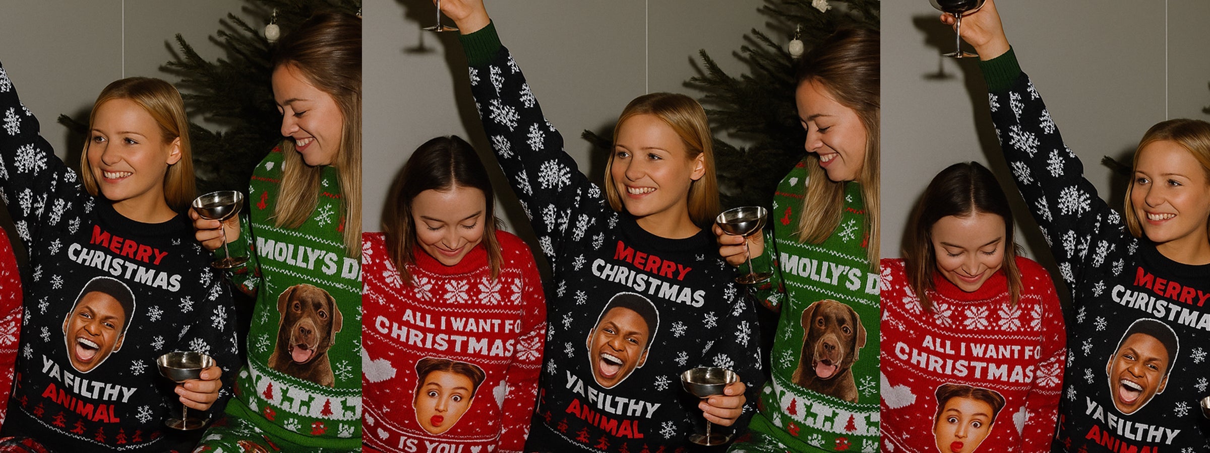 personalised christmas jumpers