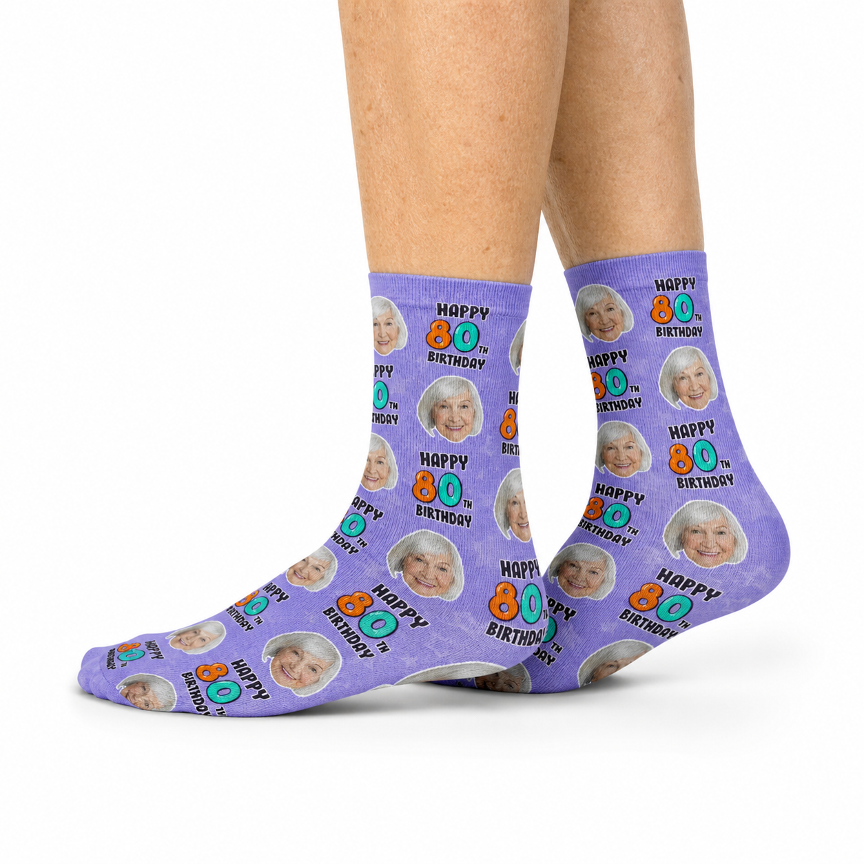 80th Birthday Socks