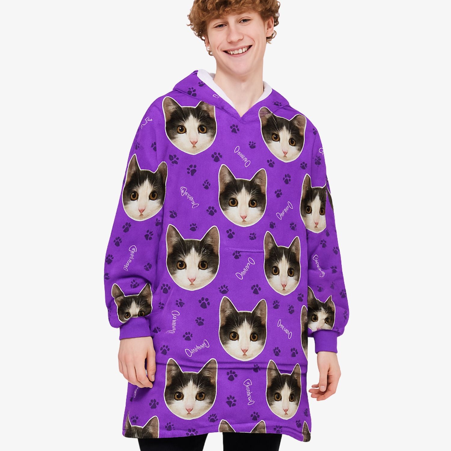 Your Cat personalised Hoodie Blanket