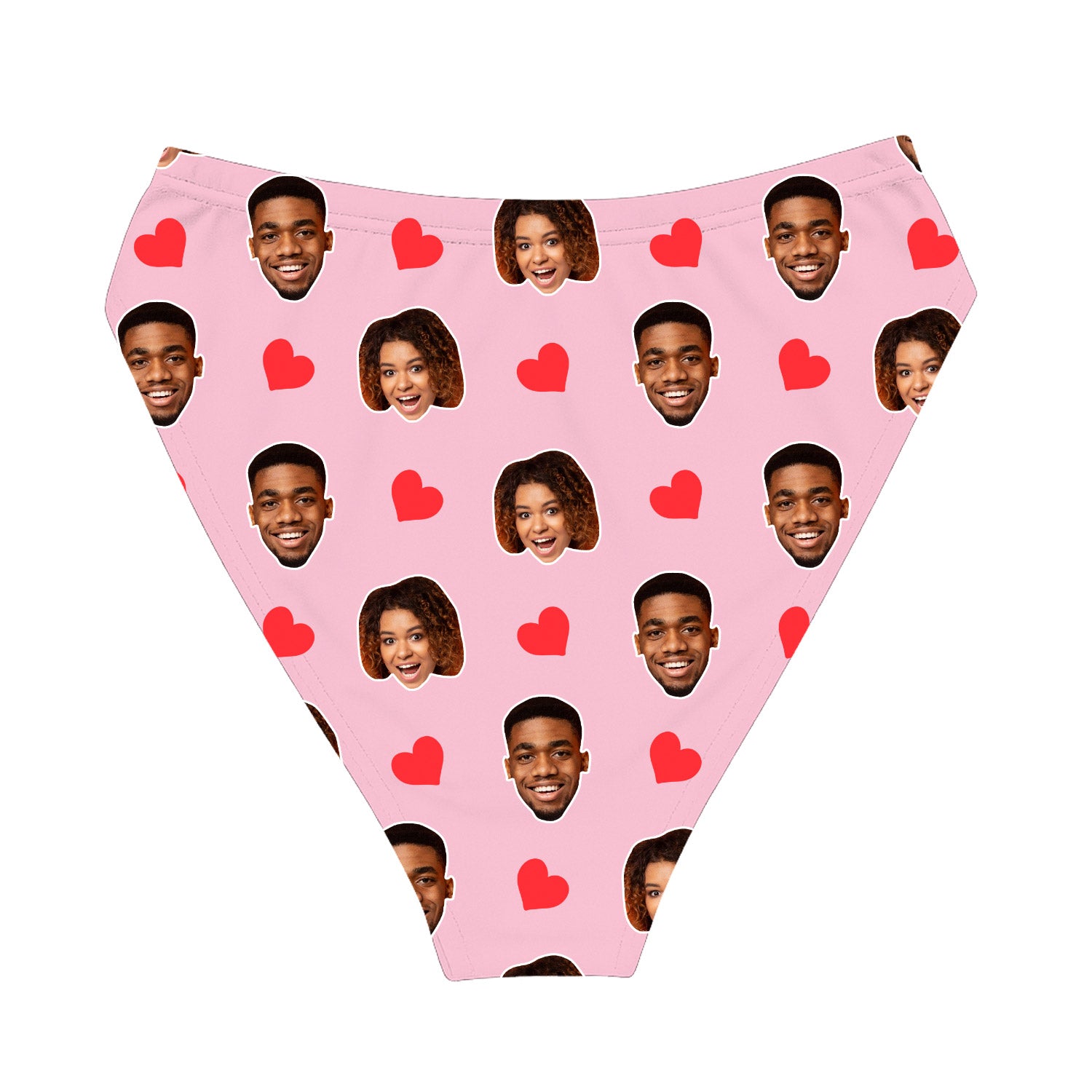 Red Hearts Custom Bikini Bottoms