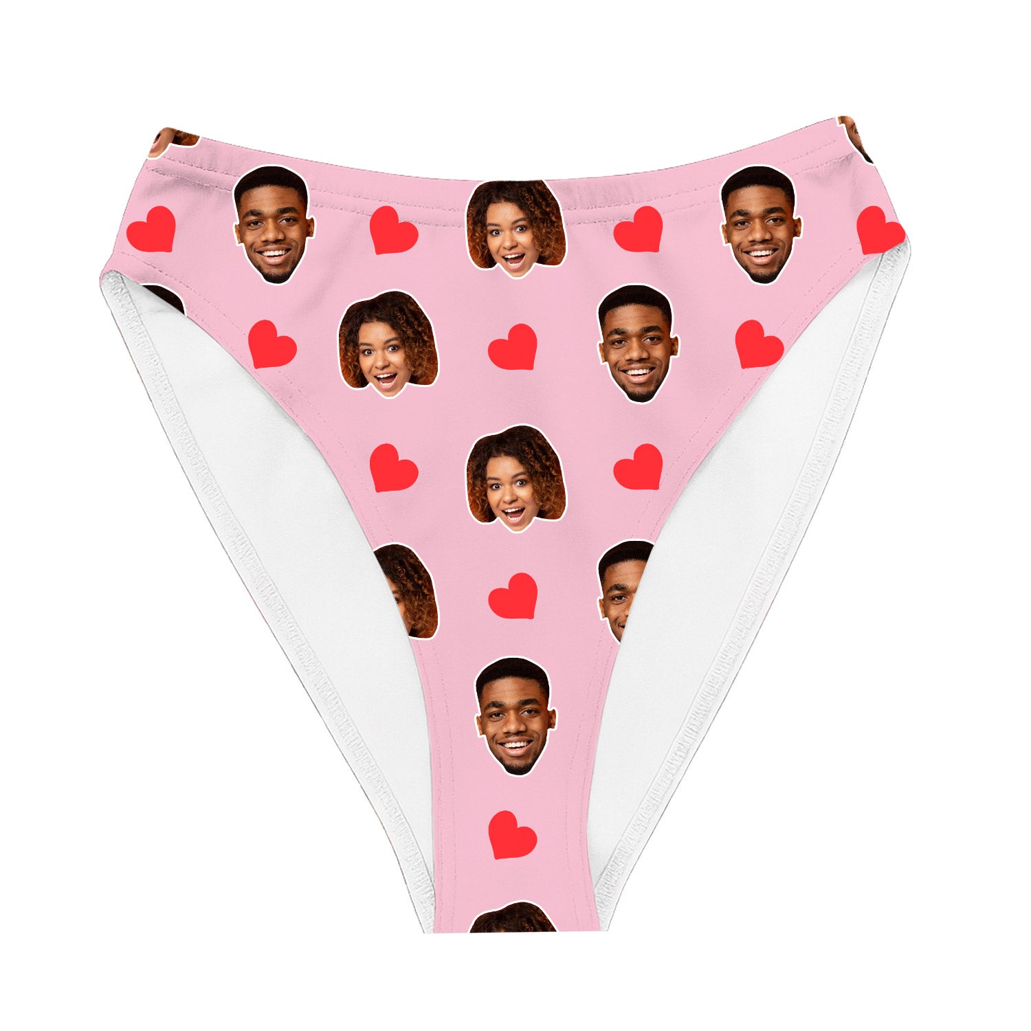 Red Hearts Custom Bikini Bottoms
