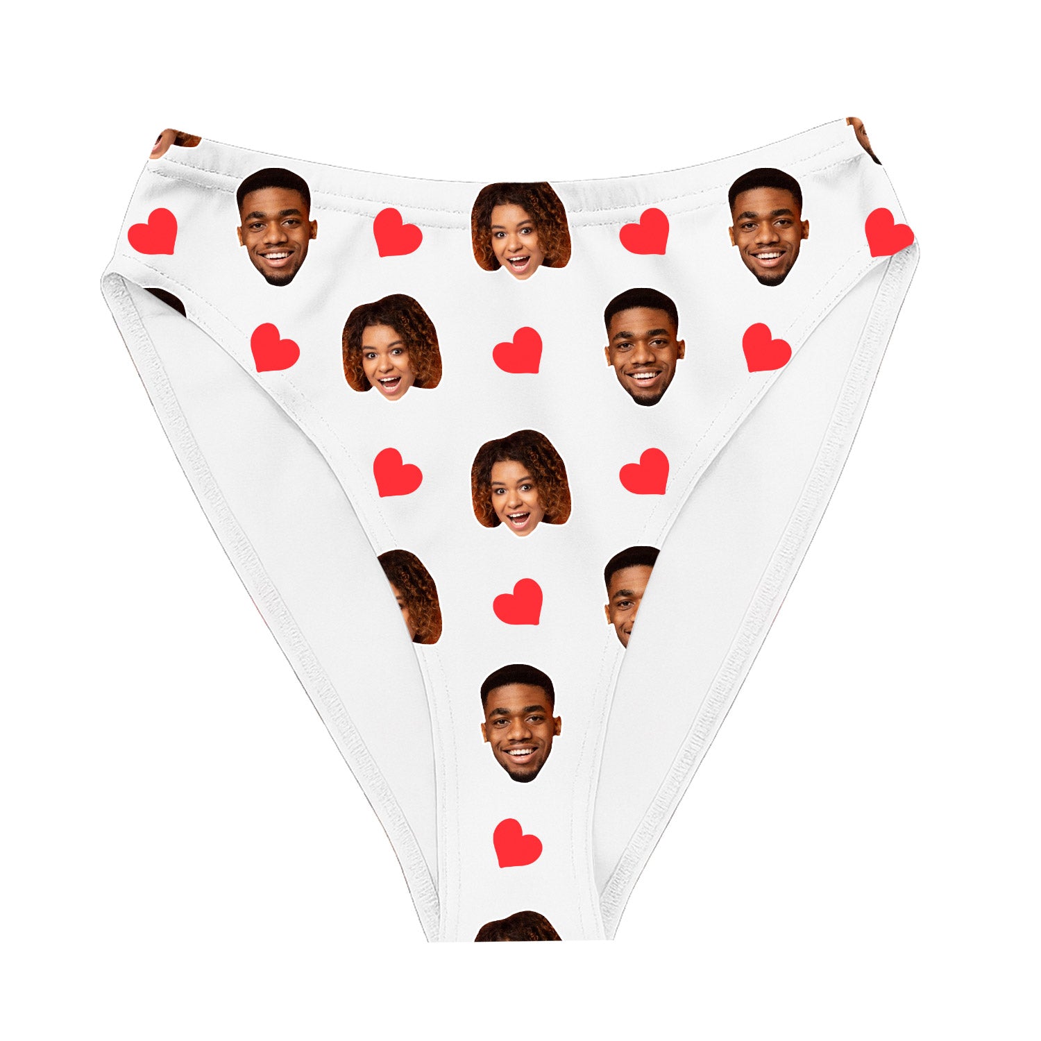 Red Hearts Custom Bikini Bottoms