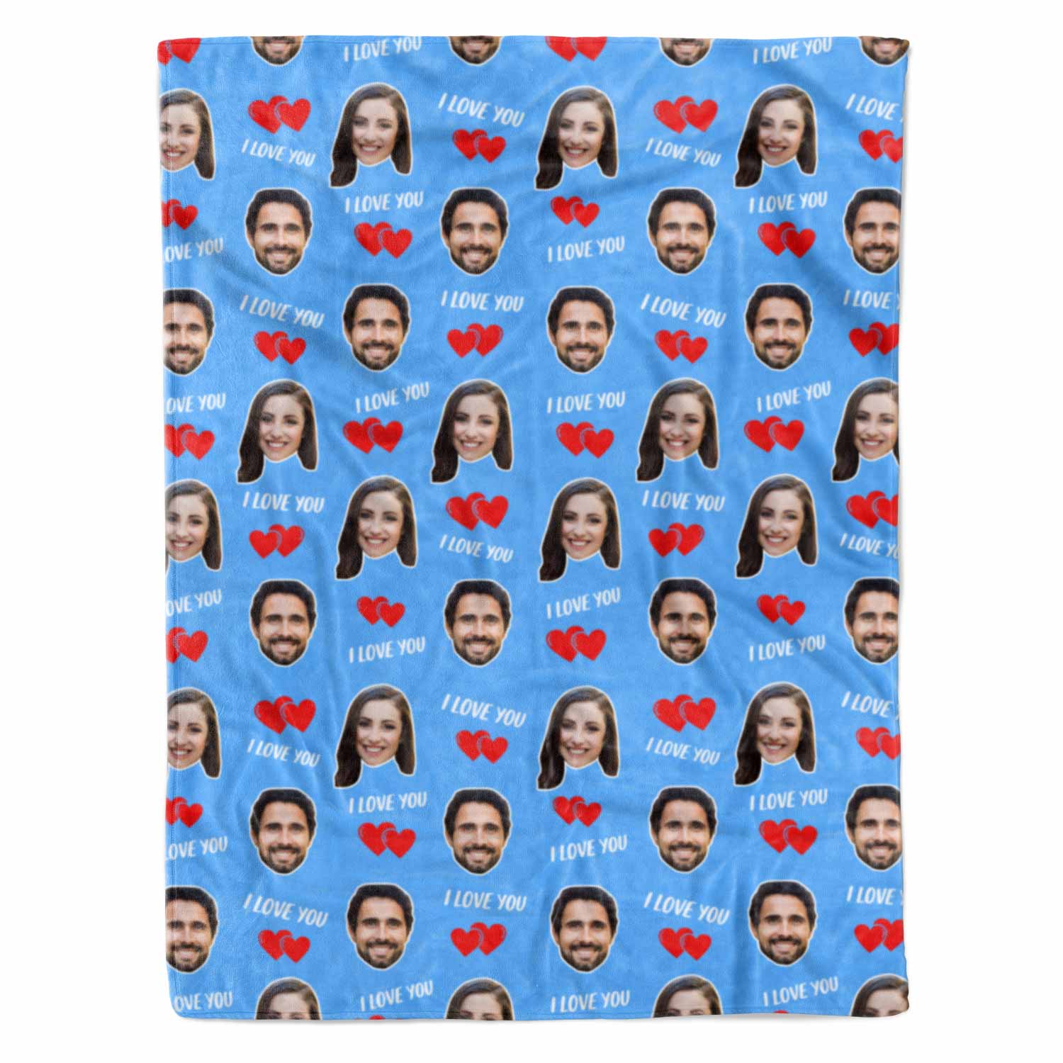 I Love You Personalised With Us Blanket