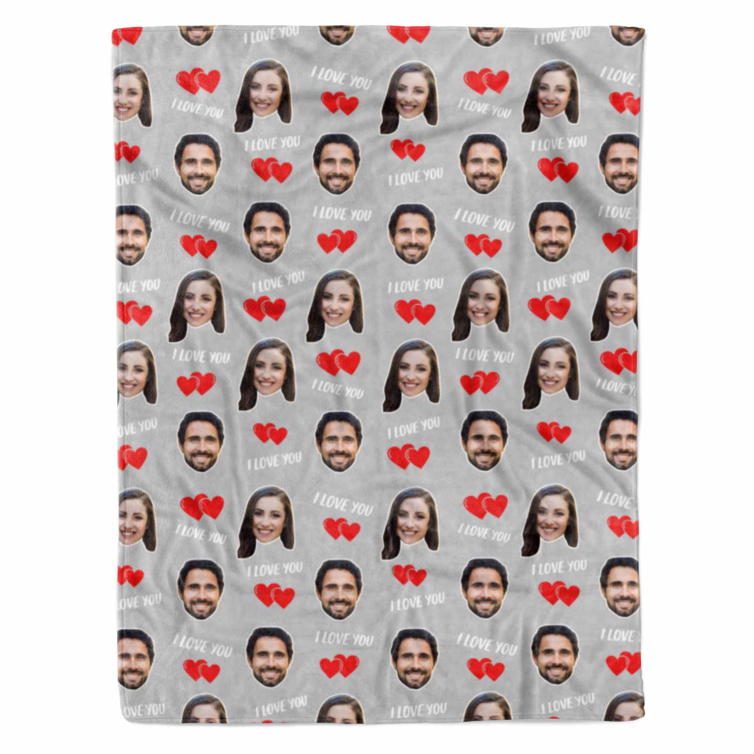 I Love You Personalised With Us Blanket