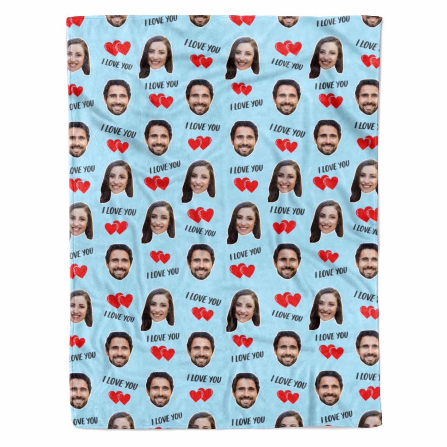 I Love You Personalised With Us Blanket
