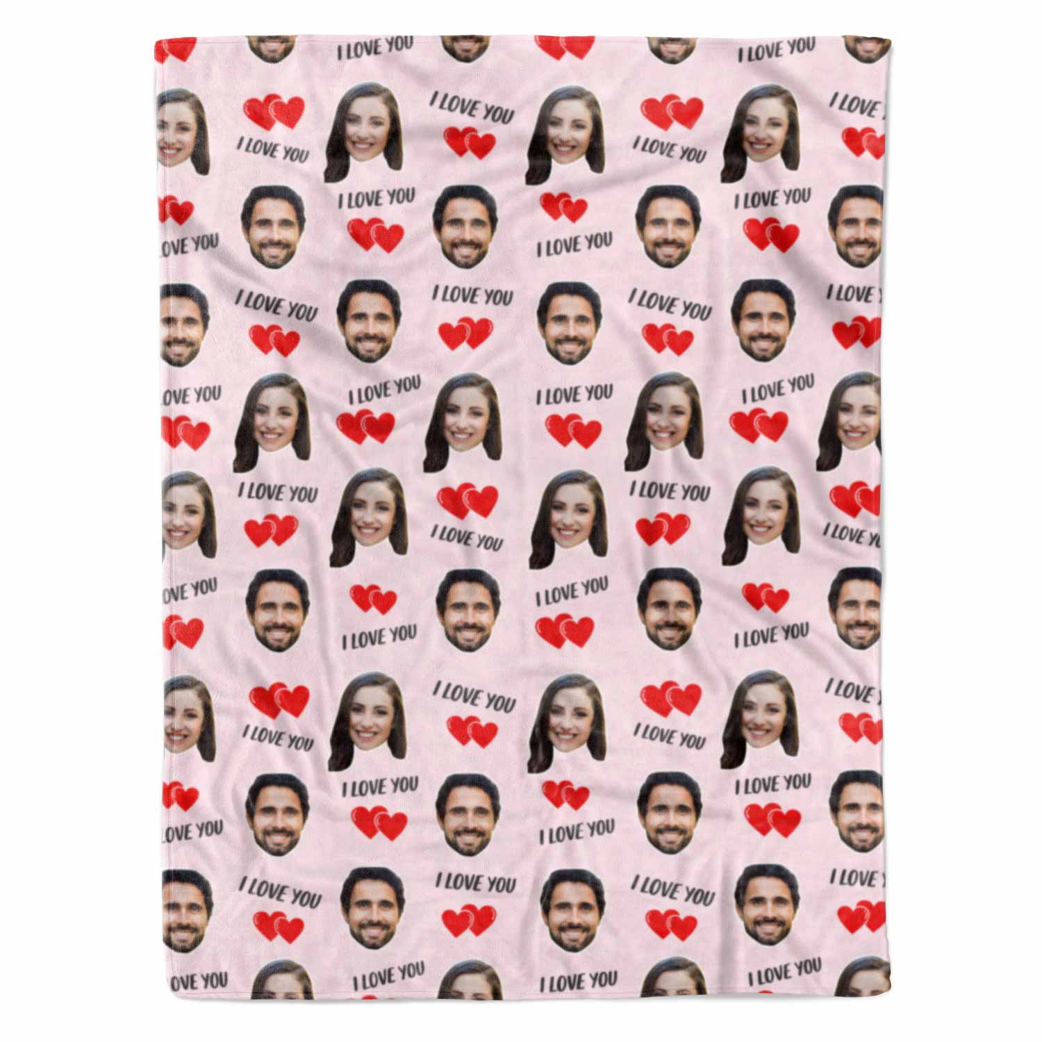 I Love You Personalised With Us Blanket