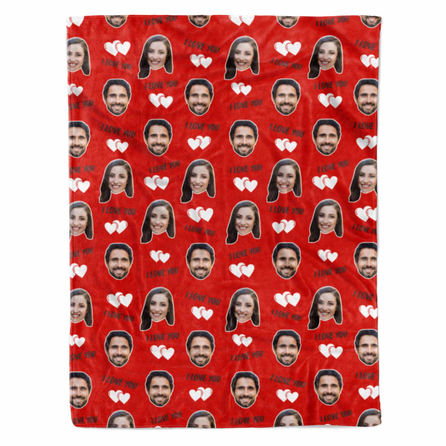 I Love You Personalised With Us Blanket