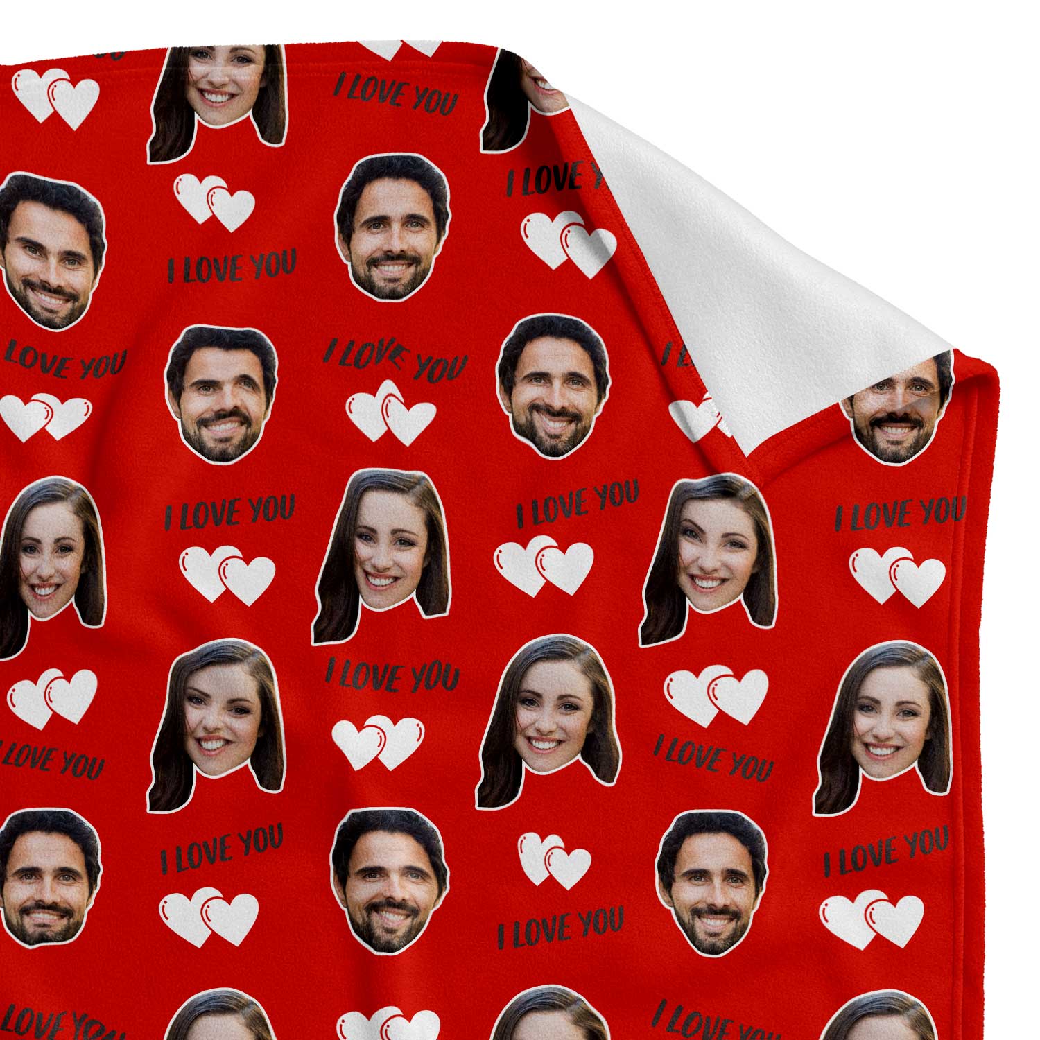 I Love You Personalised With Us Blanket