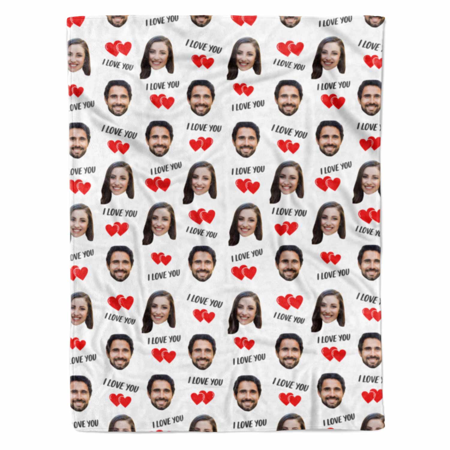 I Love You Personalised With Us Blanket