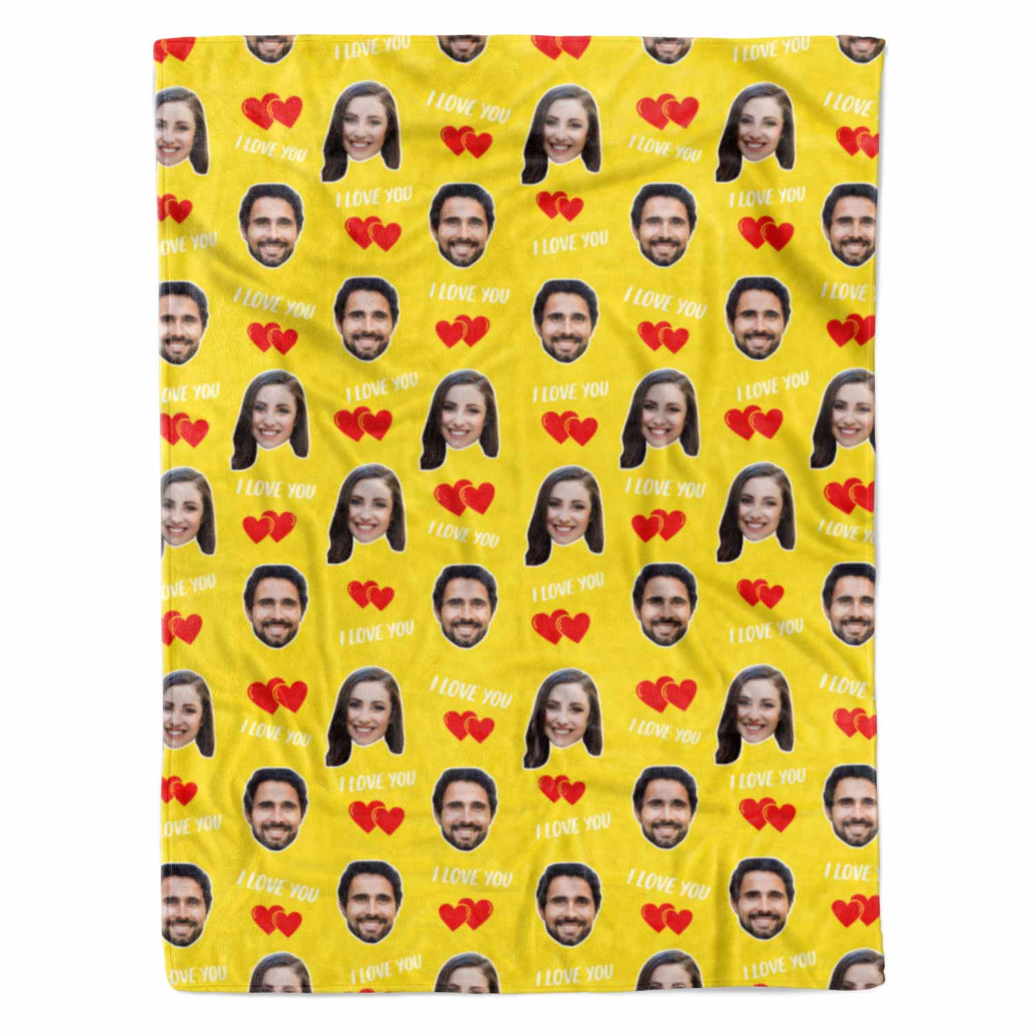 I Love You Personalised With Us Blanket