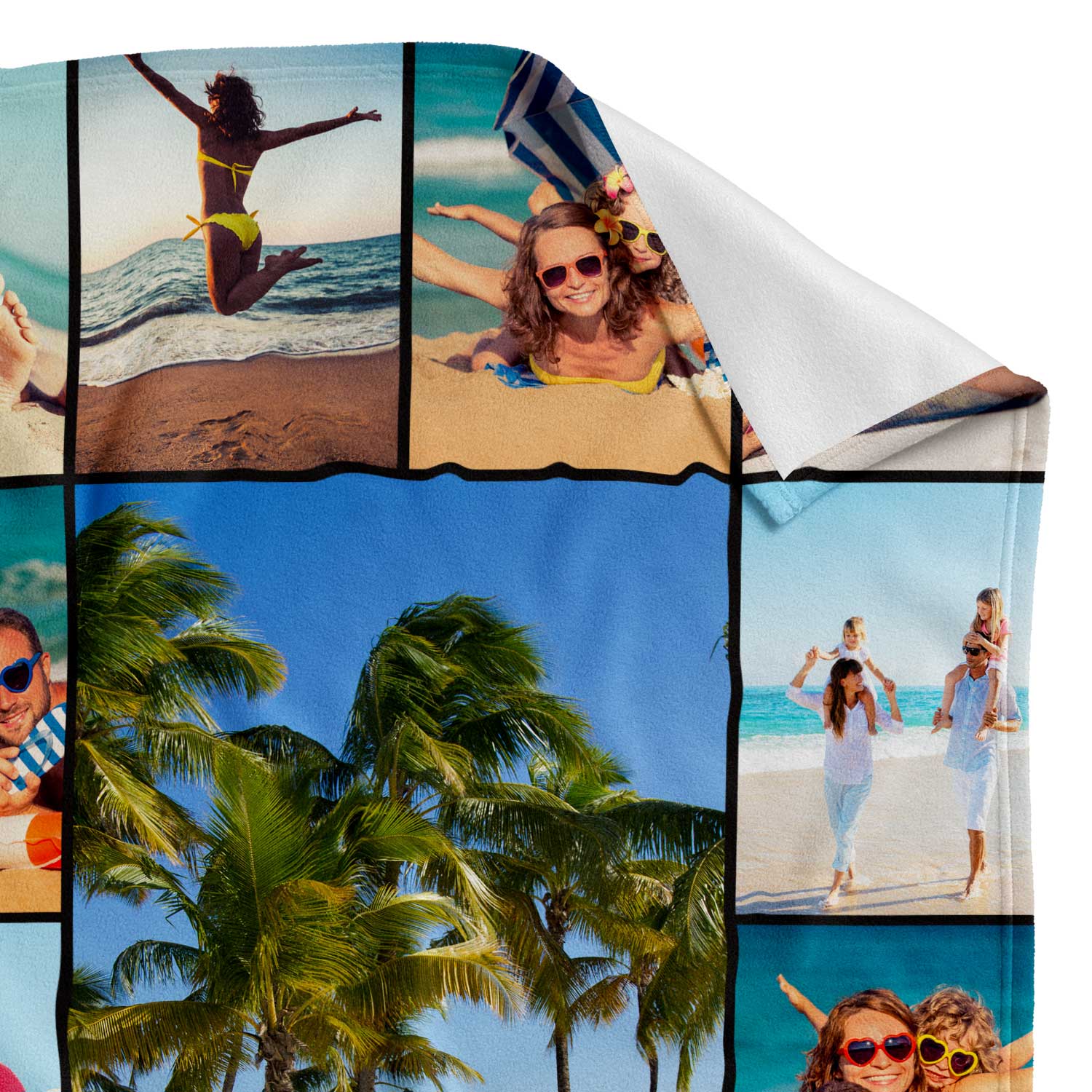 Photo Collage Personalised Blanket With 13 Images