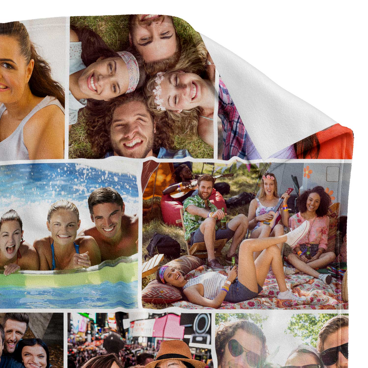 Photo Collage Personalised Blanket With 12 Images