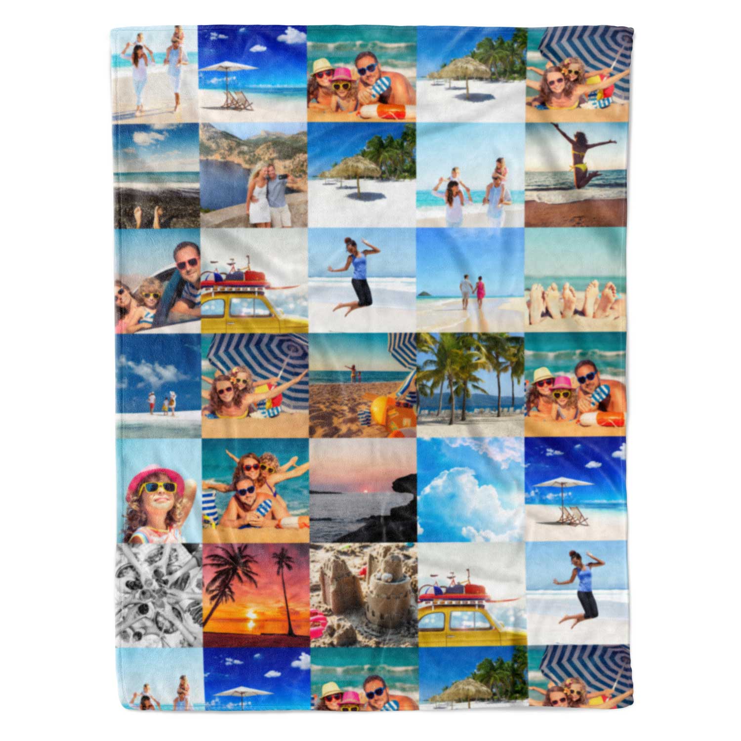 All Over Photo Collage Personalised Blanket With 40 Images