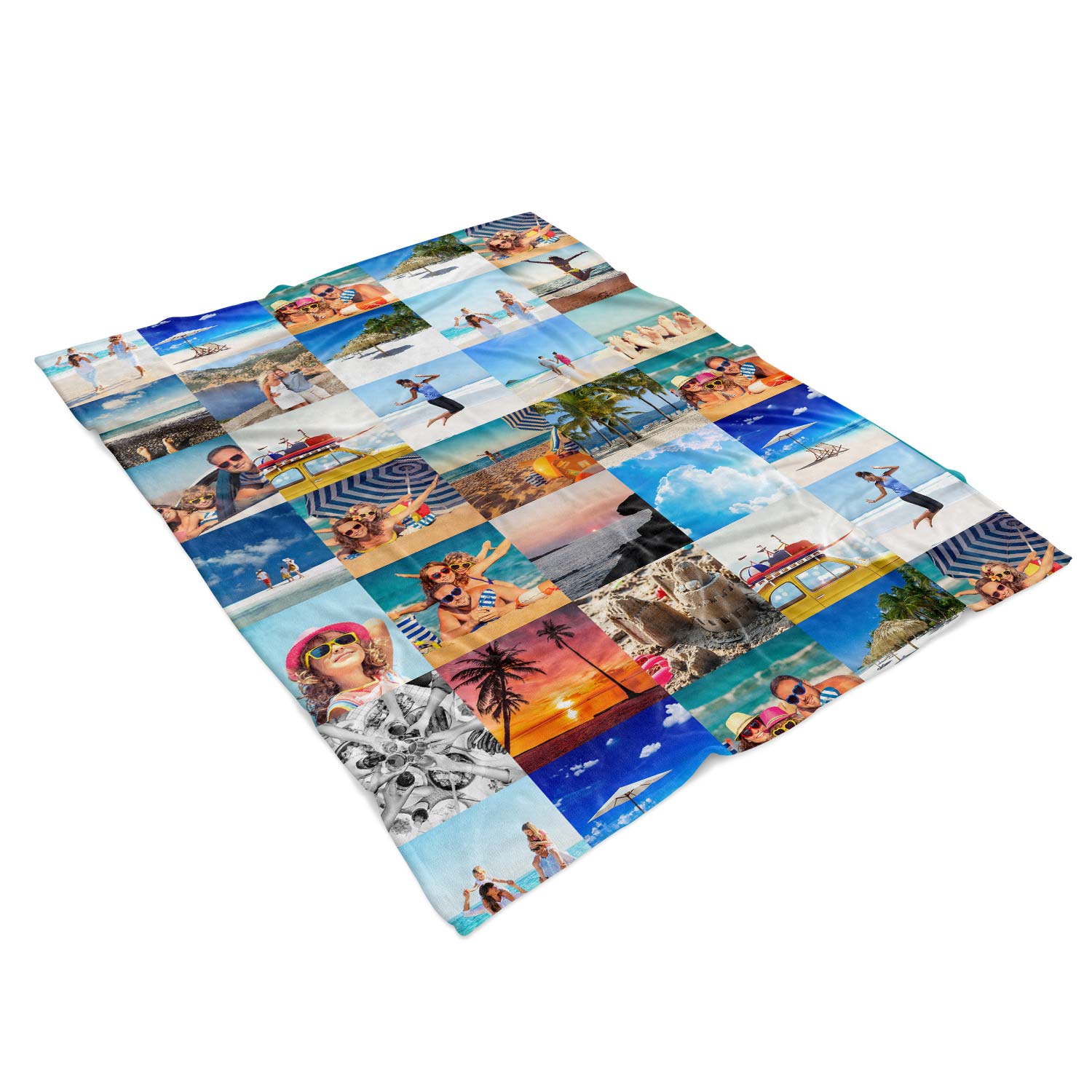 All Over Photo Collage Personalised Blanket With 40 Images