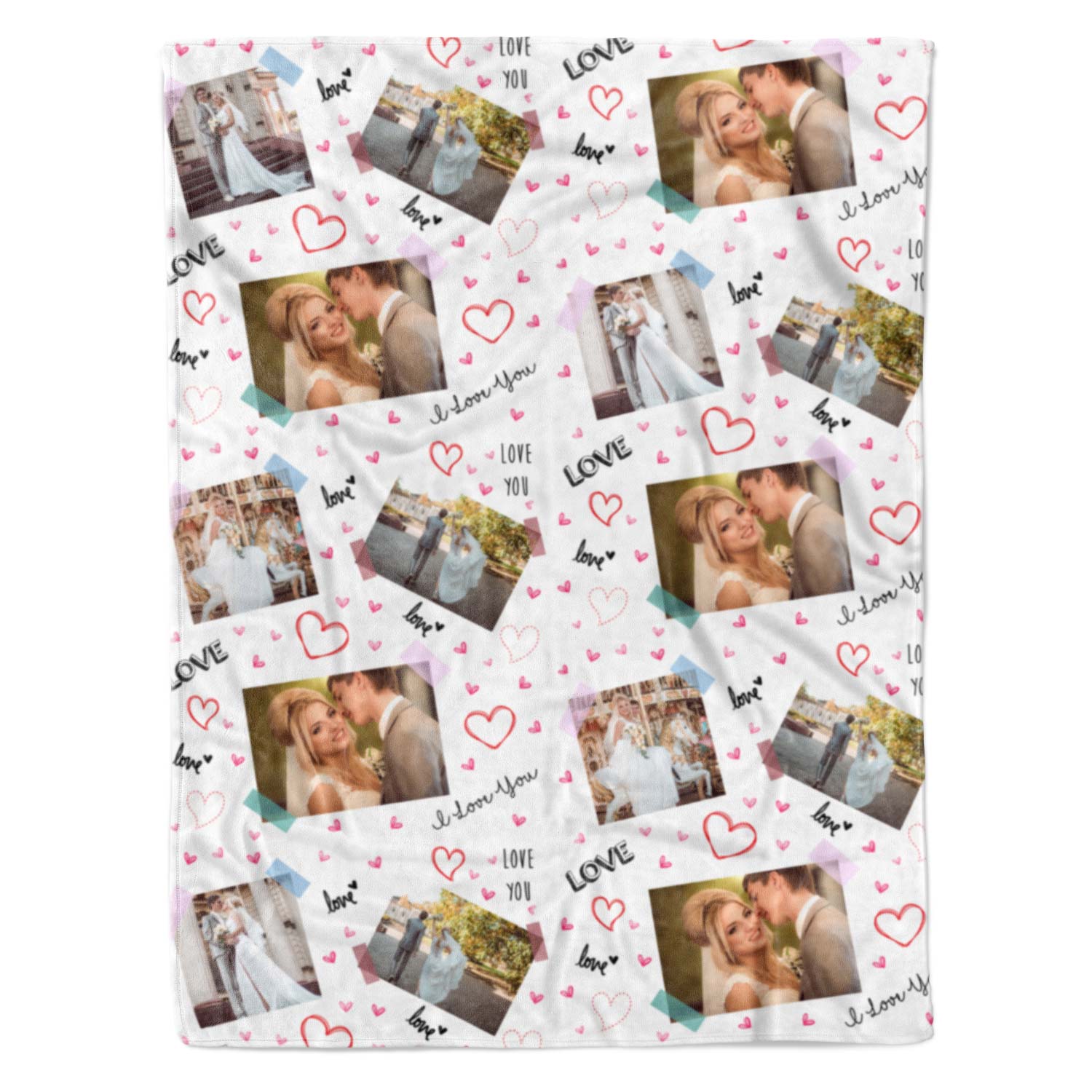 Scrap Book Collage Personalised Blanket
