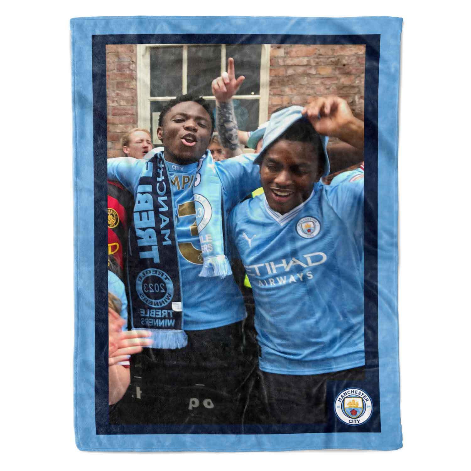 Man City Big Photo Personalised Blanket