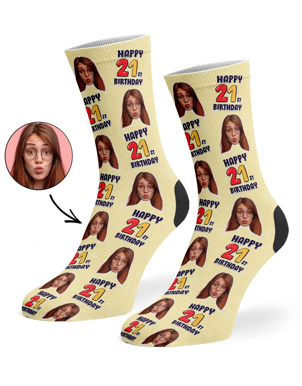 21st Birthday Socks