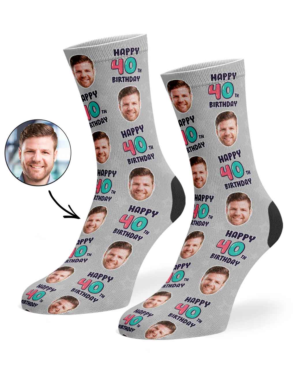 40th Birthday Socks