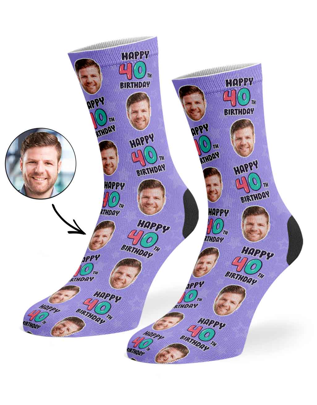 40th Birthday Socks