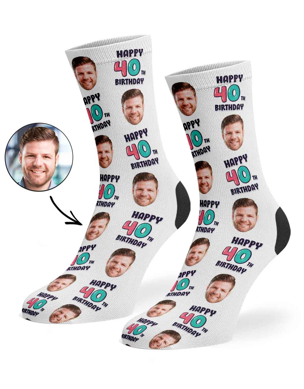 40th Birthday Socks
