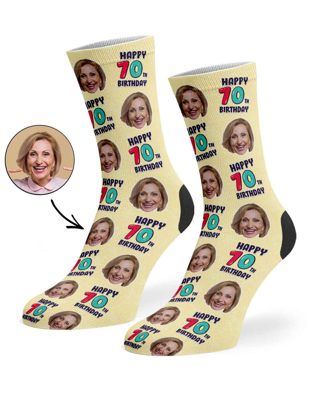 70th Birthday Socks
