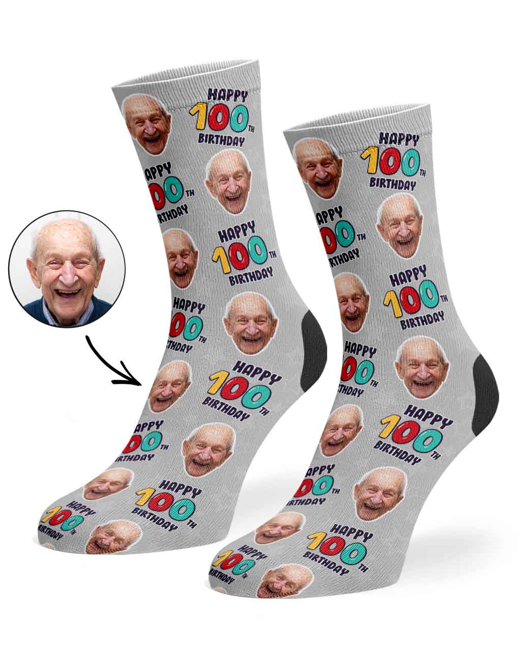 100th Birthday Socks