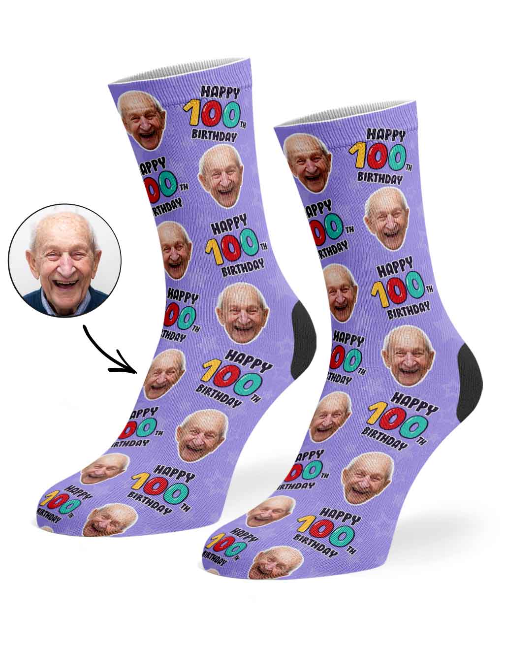 100th Birthday Socks