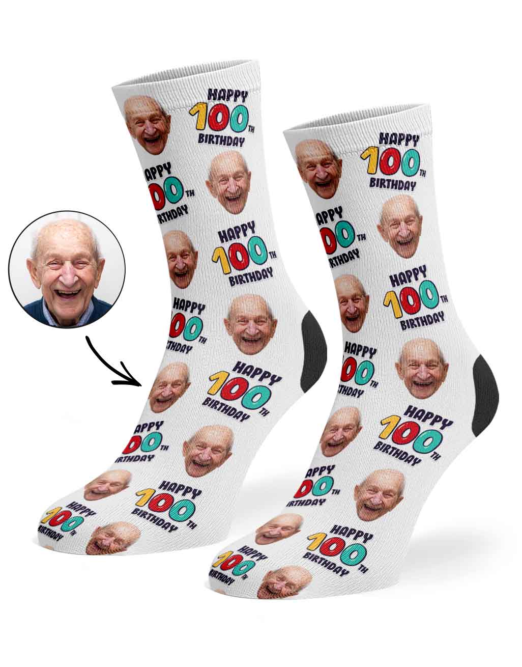 100th Birthday Socks