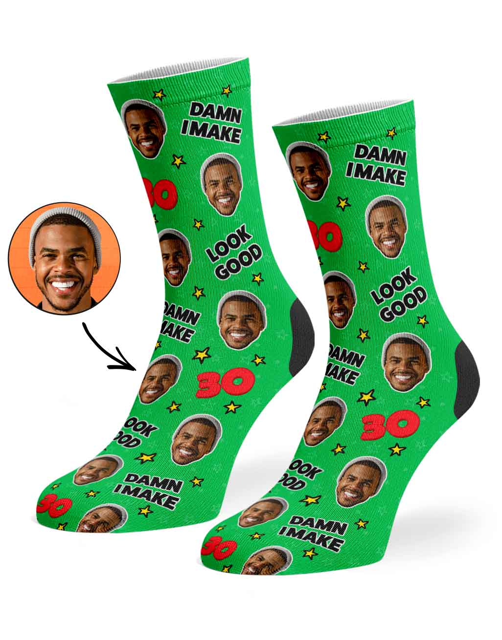 Damn I Make 30 Look Good Socks