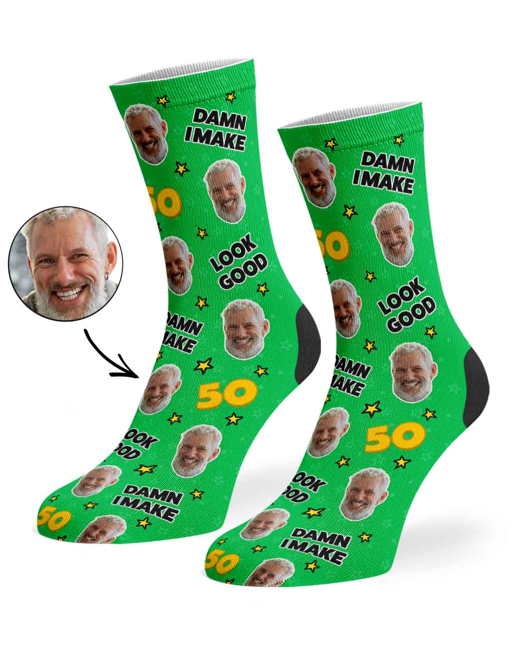 Damn I Make 50 Look Good Socks