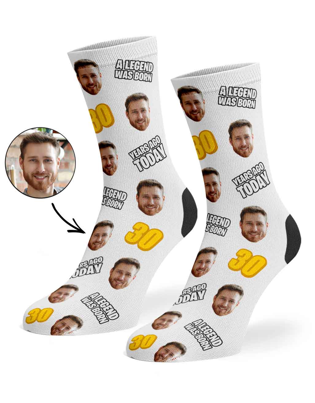 A Legend Was Born 30 Years Ago Today Socks