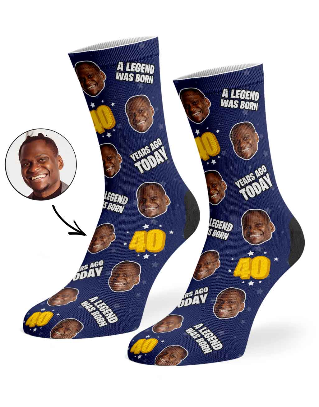 A Legend Was Born 40 Years Ago Today Socks