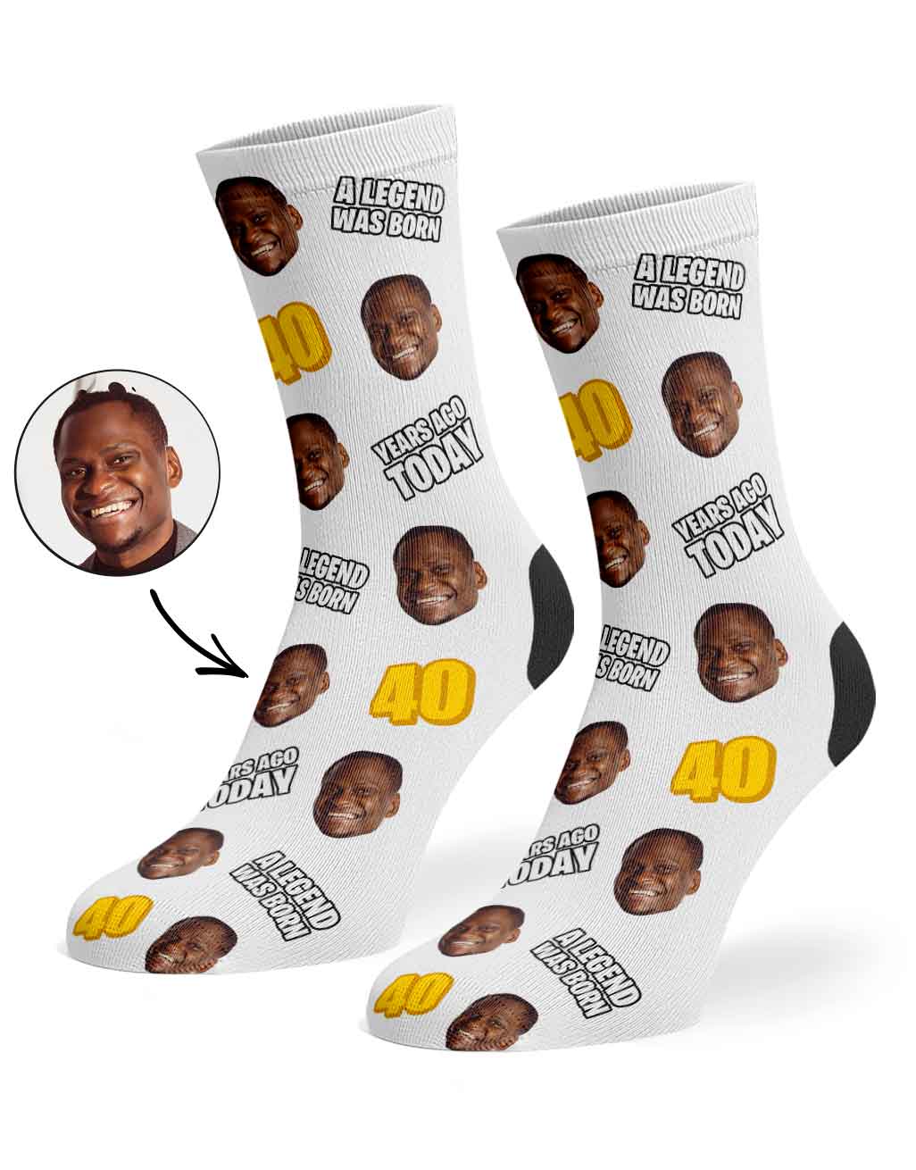 A Legend Was Born 40 Years Ago Today Socks
