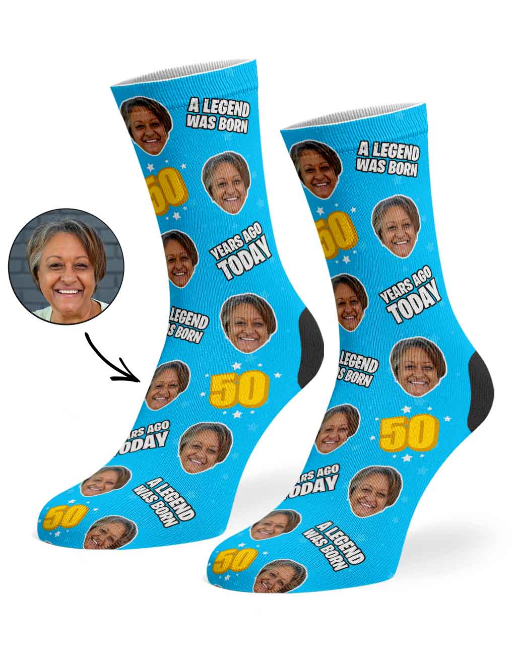 A Legend Was Born 50 Years Ago Today Socks