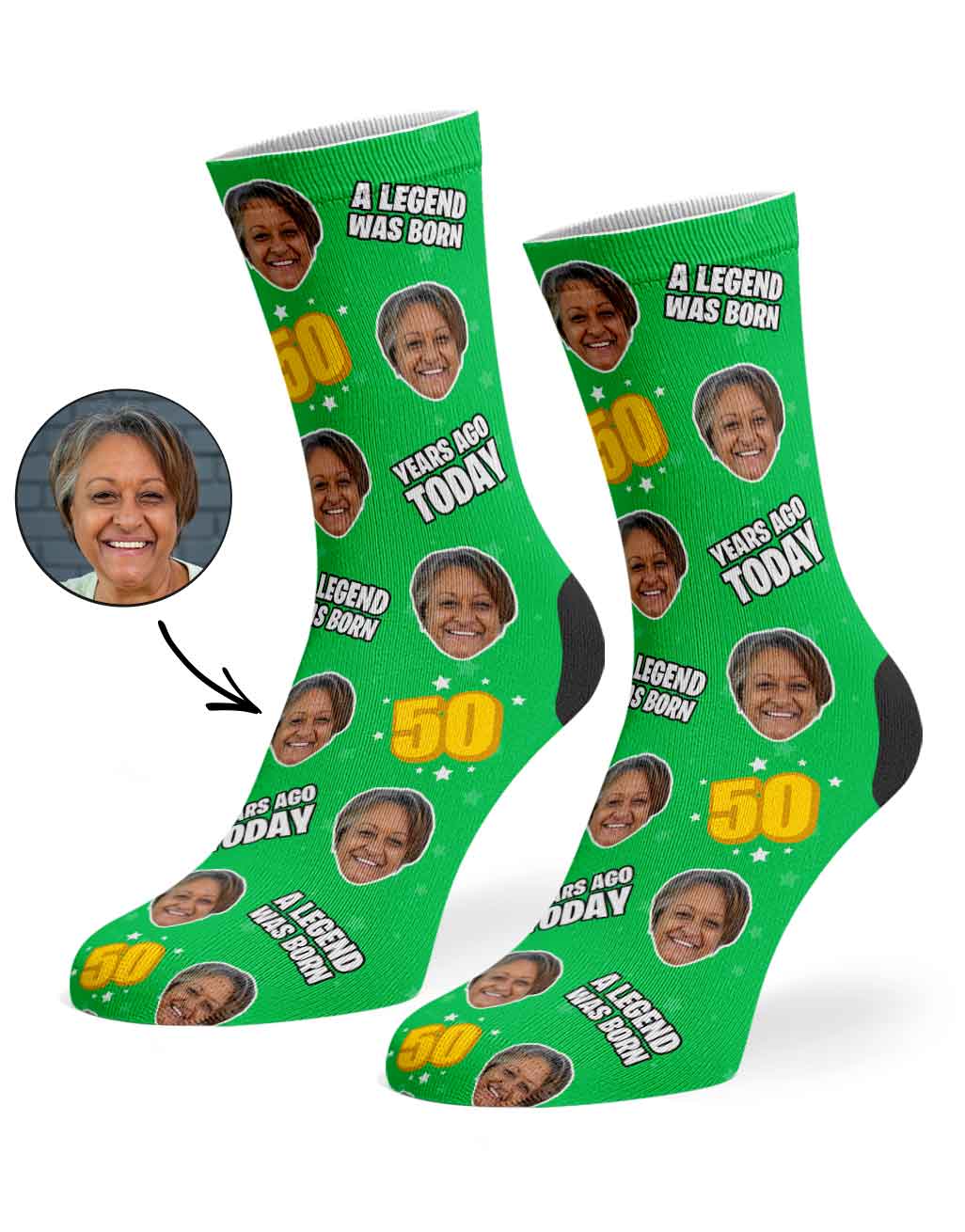 A Legend Was Born 50 Years Ago Today Socks