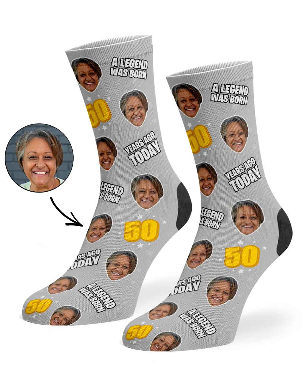A Legend Was Born 50 Years Ago Today Socks