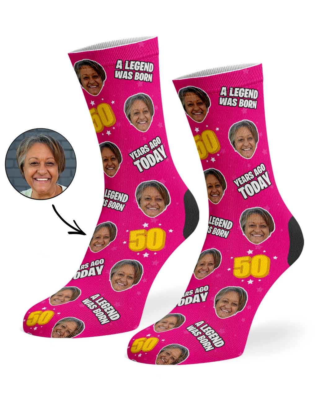 A Legend Was Born 50 Years Ago Today Socks