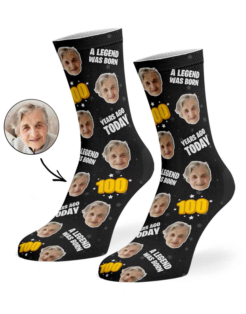 A Legend Was Born 100 Years Ago Today Socks