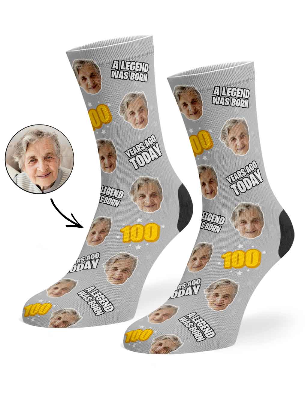A Legend Was Born 100 Years Ago Today Socks