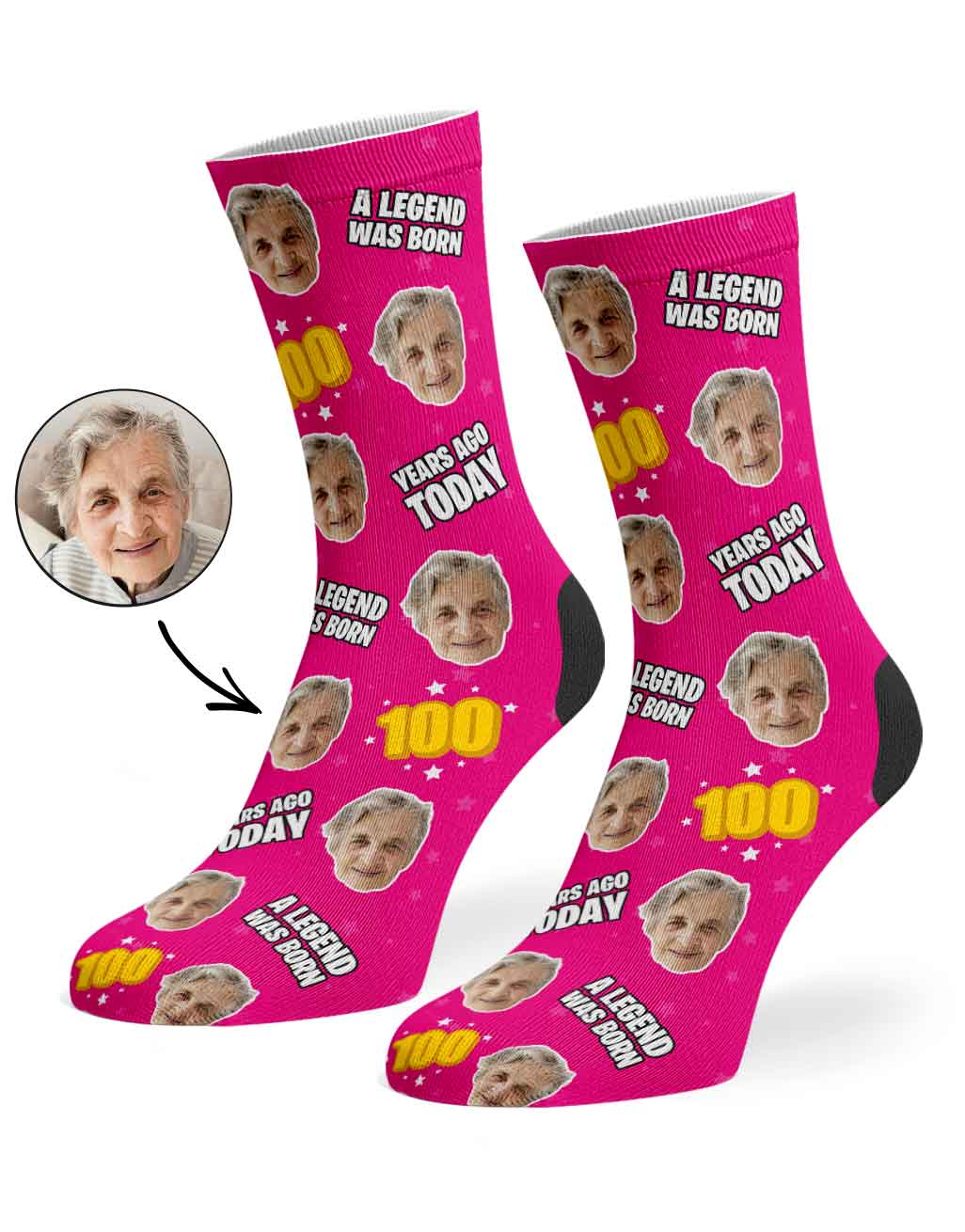 A Legend Was Born 100 Years Ago Today Socks