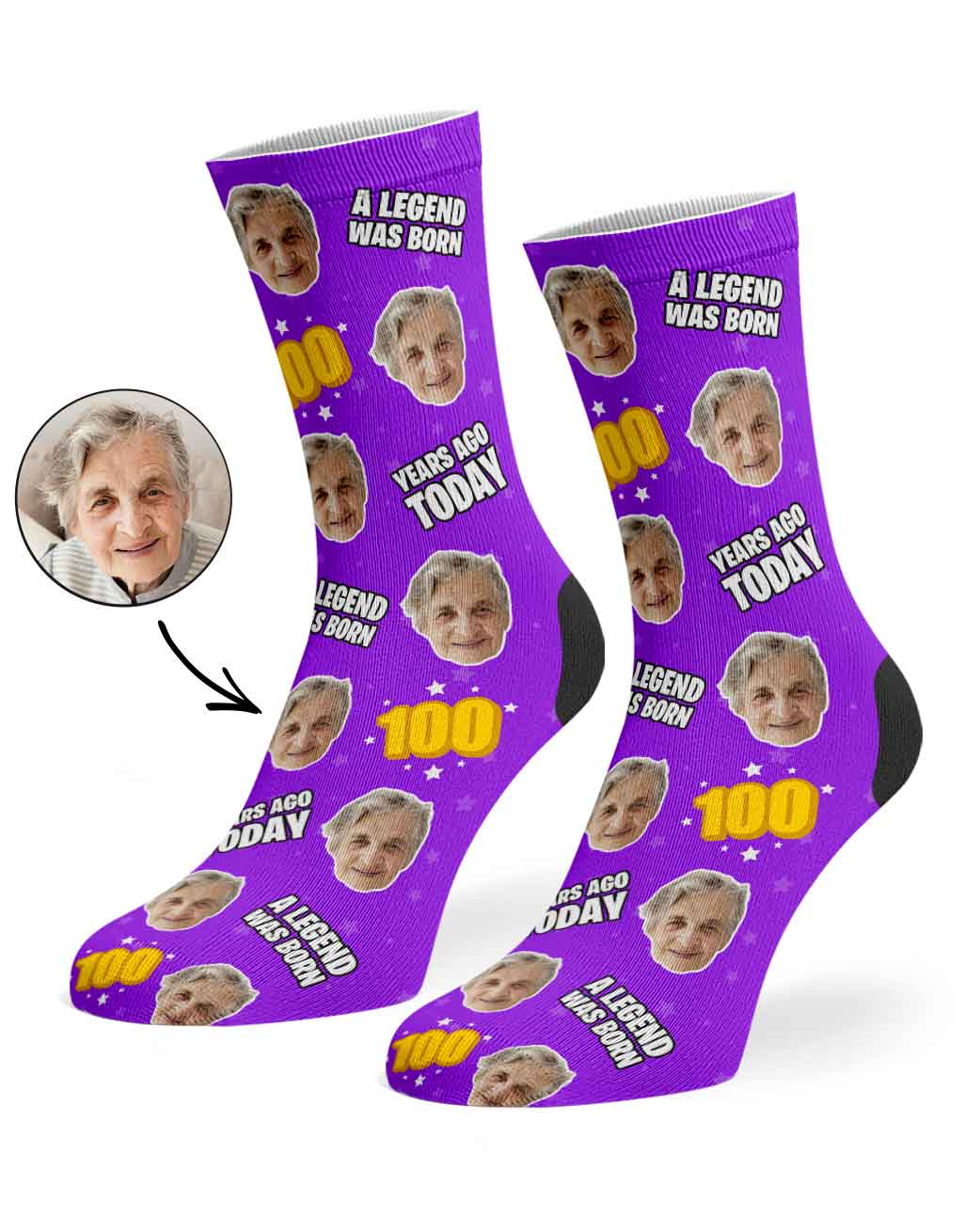 A Legend Was Born 100 Years Ago Today Socks