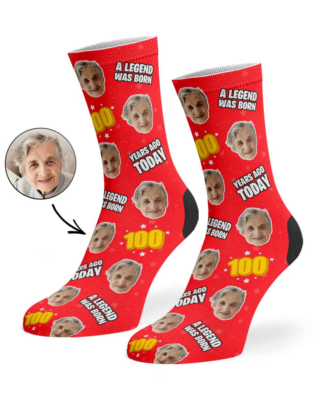 A Legend Was Born 100 Years Ago Today Socks
