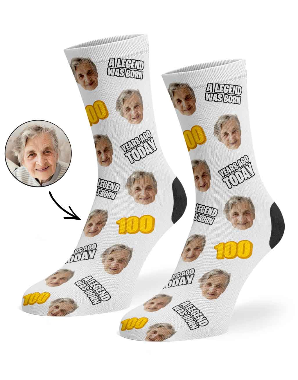 A Legend Was Born 100 Years Ago Today Socks