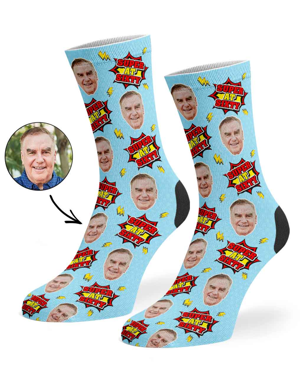 Super At Sixty Socks