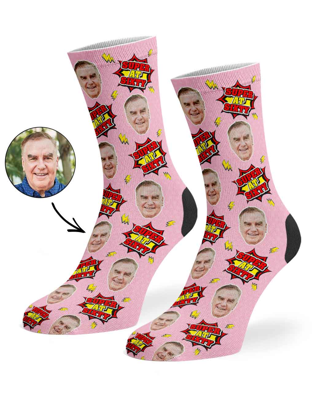 Super At Sixty Socks