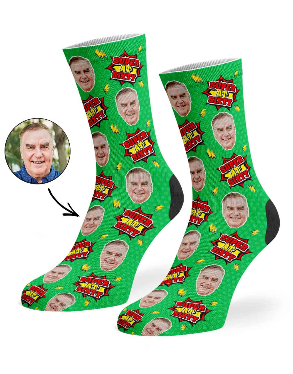 Super At Sixty Socks
