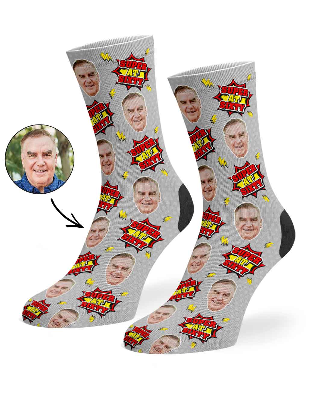 Super At Sixty Socks