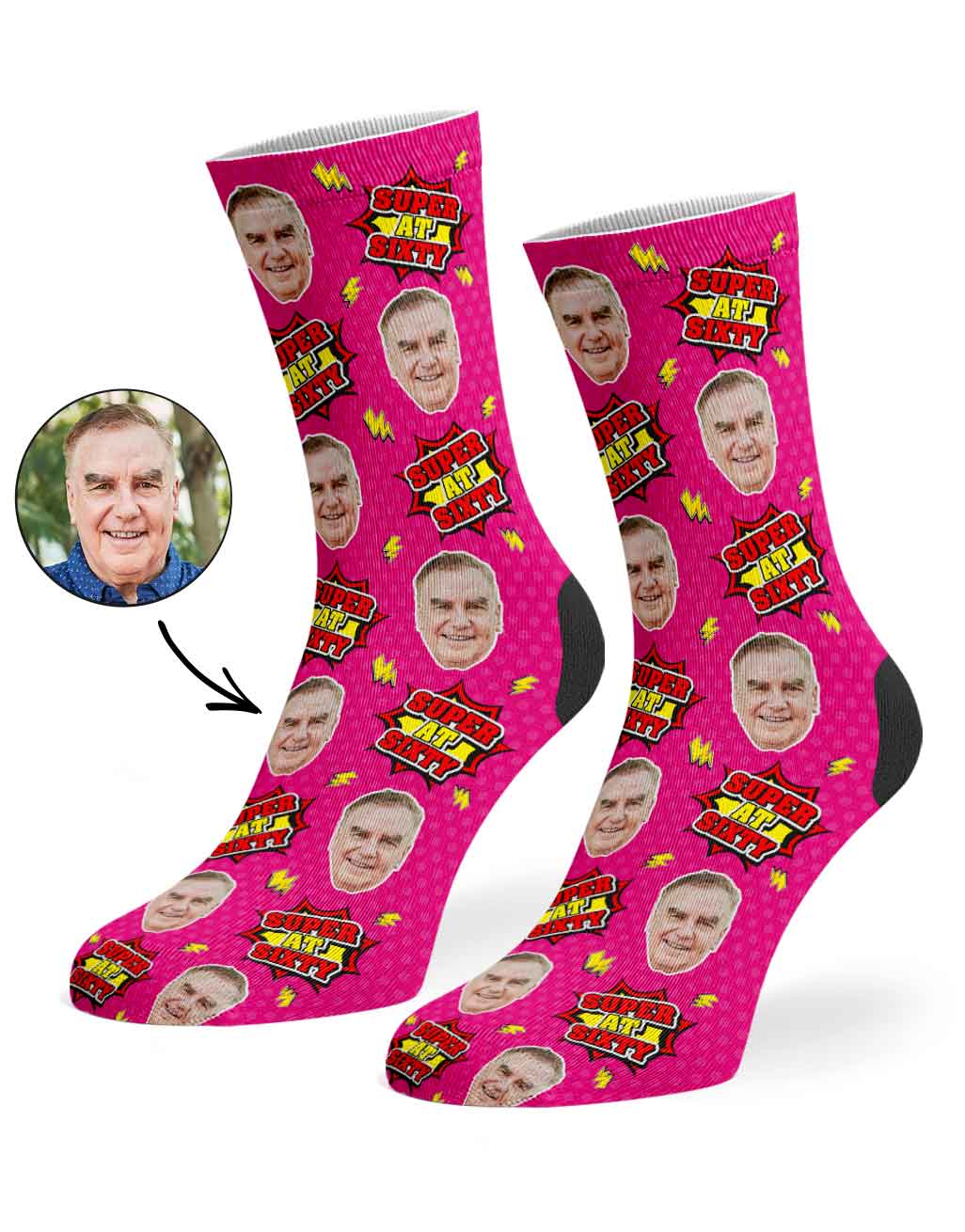 Super At Sixty Socks