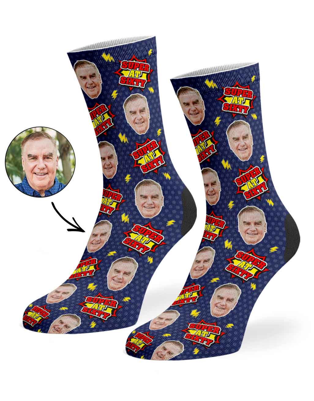 Super At Sixty Socks