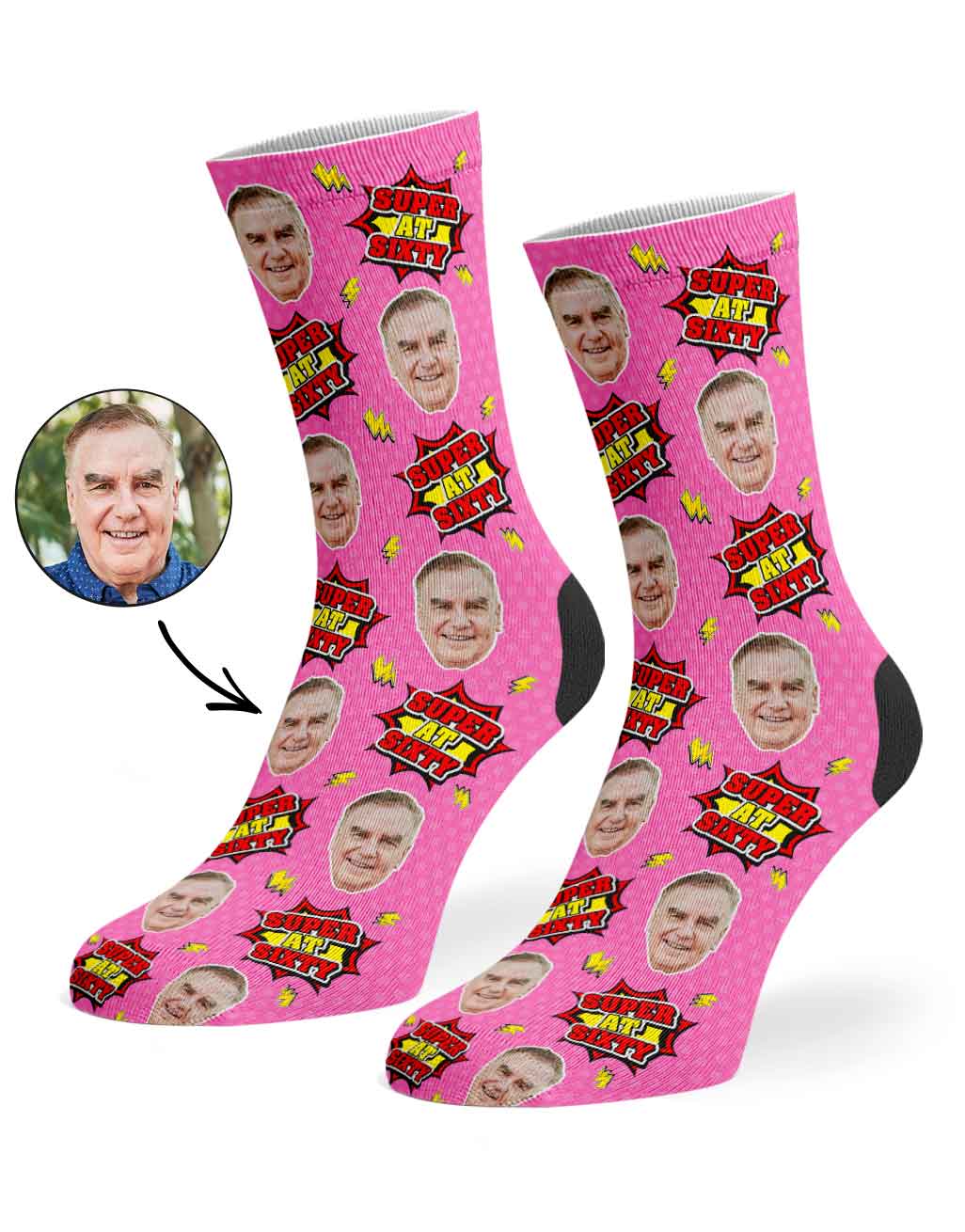 Super At Sixty Socks